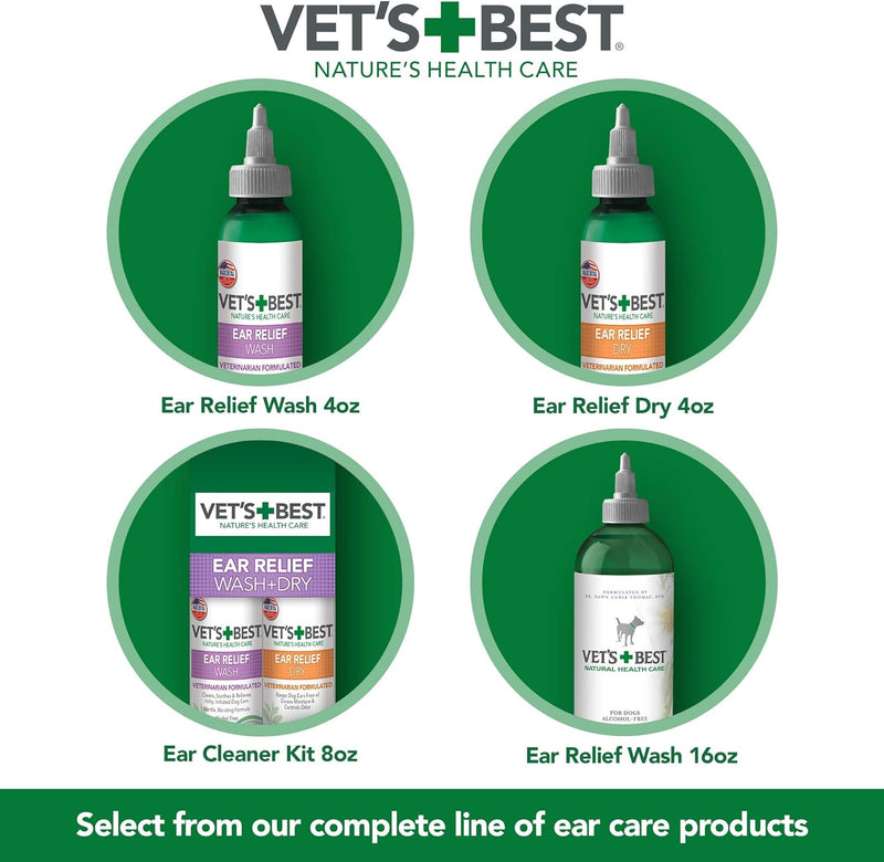 Vet's Best Ear Relief Wash For Dogs, 4 Oz, White