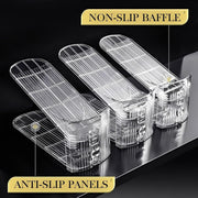 Beauenty 10 pcs Shoe Slots Organizer, Adjustable Shoe Organizer, Space-Saving Shoe Stacker for Closet Storage, Durable Shoe Slots with 3 Adjustable Heights and Anti-Slip Design,Fits Most Shoes