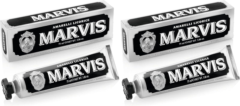 Whitening Mint Toothpaste With Xylitol 85ml/4.4oz - Amarelli Licorice 3.8 Ounce (Pack of 2)