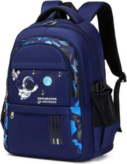 Boy School Bag, Backpack for Boys, Cute Kid Backpack, Waterproof Lightweight Schoolbag Backpack, Elementary School Bags Middle Primary School Book Bag - Blue