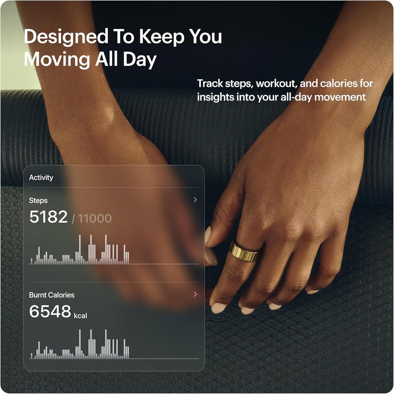 ULTRAHUMAN Ring AIR Sleep and Fitness Tracker, Smart Ring for Men and Women, No app fee for Standard Features, Up to 6 Days Battery Life