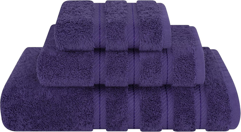 American Soft Linen GMSD 6-Piece 100% Turkish Genuine Cotton Premium & Luxury Towel Set for Bathroom & Kitchen, 2 Bath Towels, 2 Hand Towels & 2 Washcloths [Worth $72.95] - Rockridge Grey
