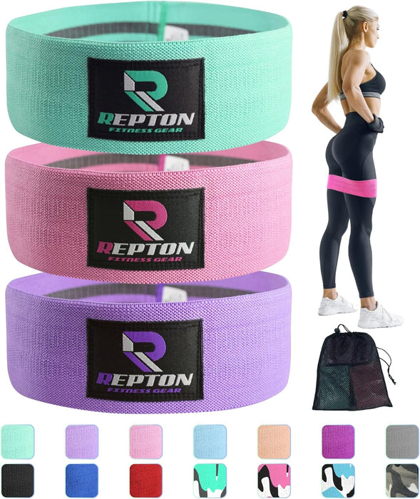3 Sets Resistance Bands | Glutes, Hips and Legs Exercise Band | Ideal for Home Gym Fitness, Yoga, Pilates & Workout | Women and Men Non-Slip Booty Band | Physio Resistant Loop