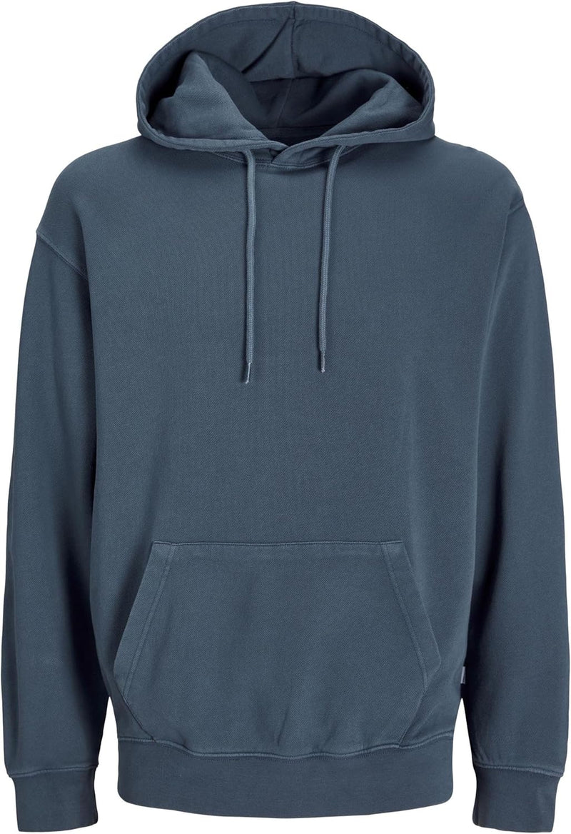 mens Jjecharge Faded Sweat Hood Noos Hooded Sweatshirt (pack of 1) - Indigo (mood indigo)