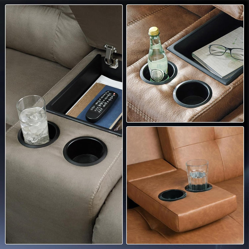 OUNONA 2pcs Recliner-Handles Cup Holder Replacement Insert for Sofa Boat Rv Couch Car Truck Poker Table