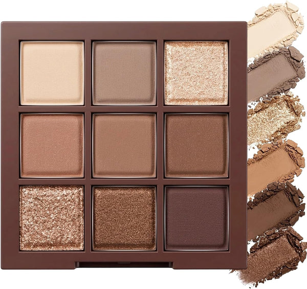 10 Colors Eyeshadow palette with Brush,eye shadow,makeup palette, Long-Lasting Waterproof,eye makeupMatte Naked Eye Shadow, Ultra-Blendable, Easy to use, Professional Matte, Rose Pink - Brown
