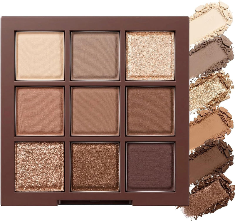 10 Colors Eyeshadow palette with Brush,eye shadow,makeup palette, Long-Lasting Waterproof,eye makeupMatte Naked Eye Shadow, Ultra-Blendable, Easy to use, Professional Matte, Rose Pink - Brown