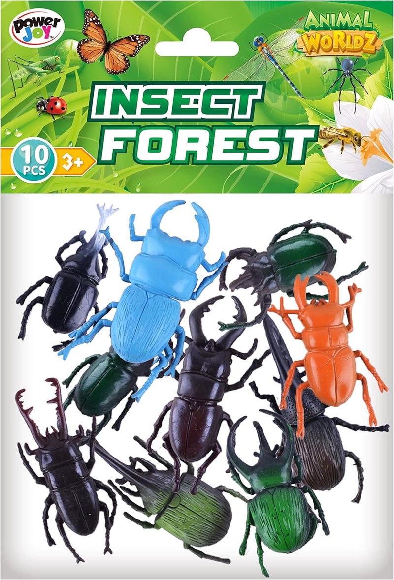 PJ Power Joy Animal Worldz Insects 2-Inch 10Pieces - 20.5 cm (H) x 14 cm (L) x 2.5 cm (W)
