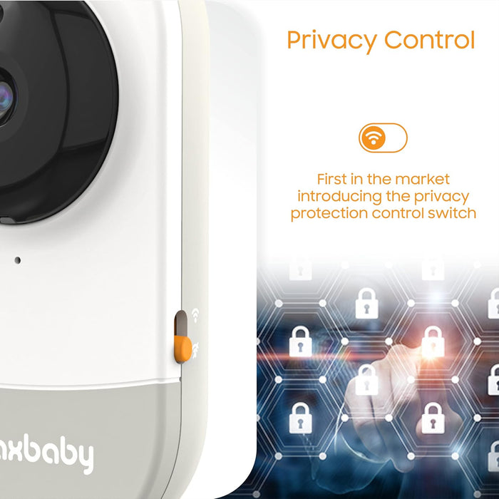 Chillax baby - Daily Baby-WiFi Streaming 2-Way Talk 4.3" Screen Baby Monitor with Secured HD Camera (720p)& Night Vision-Powered by 5GenCare