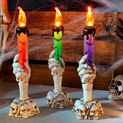 Halloween Decorations, 3PCS Halloween Candle Lights, Hand Shape Flameless Candle, Party Decorative Props Hand Light