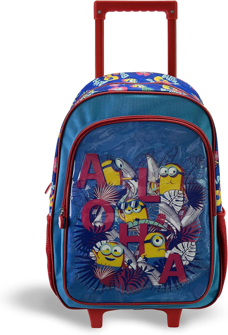 Minions Aloha Buddies 18" 5in1 Trolley BackPack Set