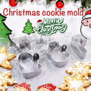 Christmas Baking Tools,12Pcs Christmas Cookie Cutters,Premium Stainless Steel Cutters Holiday Cookie Decoration Set with Gingerbread Man, Snowflake,and Candy Cane,Ideal for Festive Gatherings