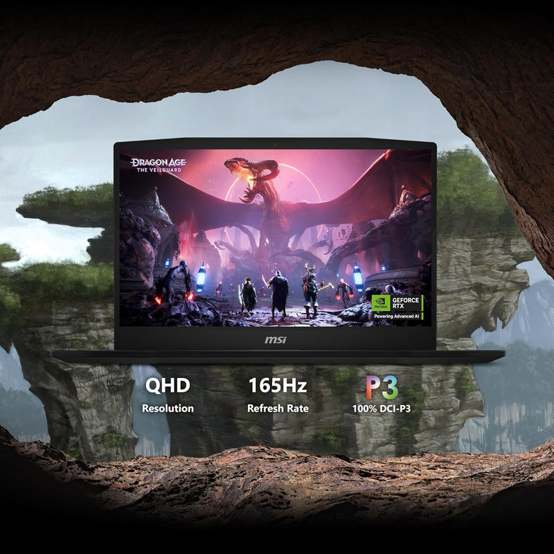 Katana 15 HX B14WFK (Black) Gaming Laptop NVIDIA RTX5060 8GB Intel Core i7-14650HX 16GB RAM 1TB SSD 15.6" FHD (1920x1080), 144Hz Display Win11 Home 9S7-1587C1-220