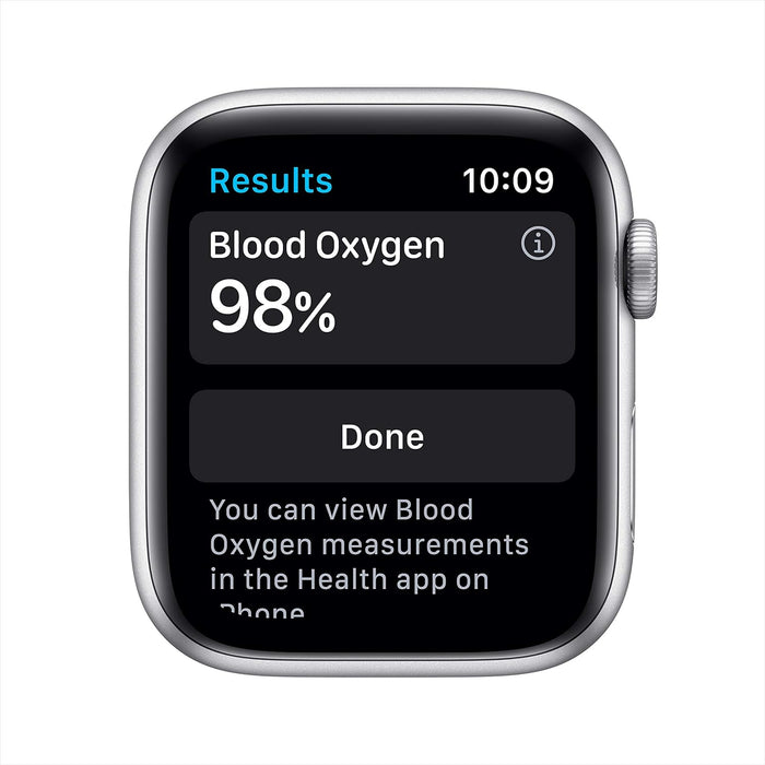 Apple Watch Series 6 (GPS, 44mm) - Space Grey Aluminium Case with Black Sport Band (Renewed)