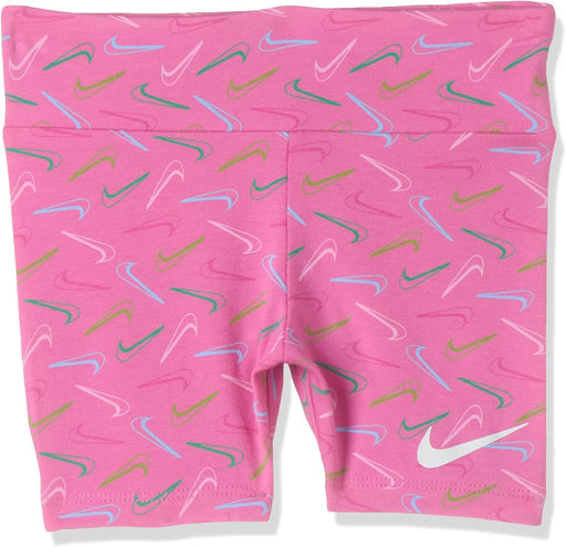 Unisex Kids NKG SWOOSH LOGO BIKE Shorts - PLAYFUL PINK