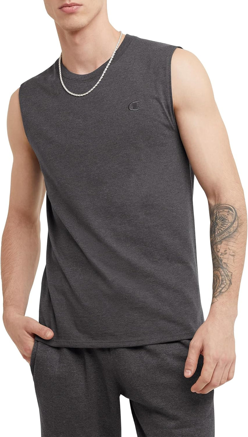 Mens Classic Jersey Muscle T-shirt Shirt (pack of 1) - Granite Heather