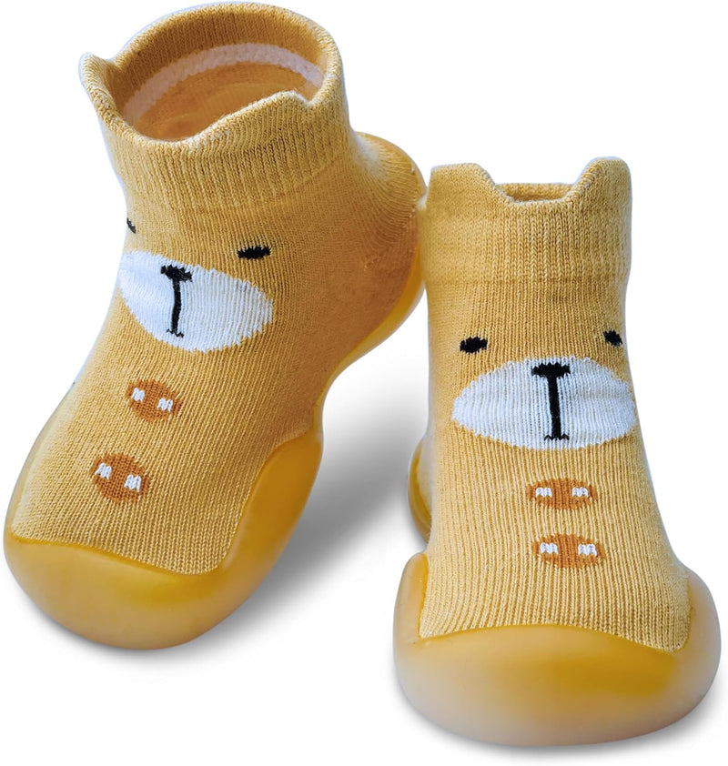 Dookeh Baby Sock Shoes Boys Girls First Walking Shoes Non-Slip Slippers Soft Sole Sneakers Toddler Infant Babygirl