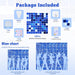 LuoluoHouse Shimmer Wall Panel Sequin Backdrop Panels 12 Packs-Iridescent Silver Backdrop for Graduation Anniversary Backdrop Wall Backdrops Engagement Decoration