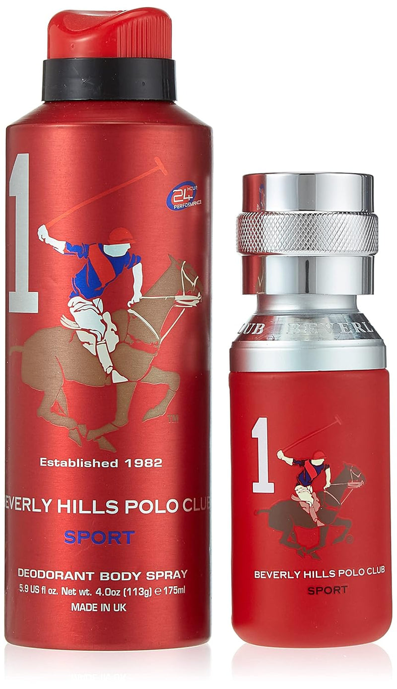 Beverly Hills Polo Club Sport No.1, Gift Set for Men EAU DE TOILETTE 50ml + Sport Deodorant 175ml