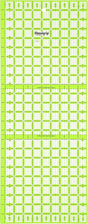 Omnigrid Non-Slip Ruler, 5" Square Sewing and Quilting Supplies - Rectangle 9-Â½" x 24"