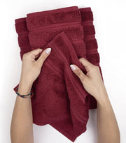 American Soft Linen GMSD 6-Piece 100% Turkish Genuine Cotton Premium & Luxury Towel Set for Bathroom & Kitchen, 2 Bath Towels, 2 Hand Towels & 2 Washcloths [Worth $72.95] - Rockridge Grey