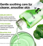 Azelaic Acid 3 CICA Skin Claryfing Toner, Soothing & Clear Care, with Salicylic Acid & Azelaic Acid, Sebum & Spot Care, Suitable for Sensitive Skin, Korean Skin Care (250 ml / 8.45 fl.oz.)