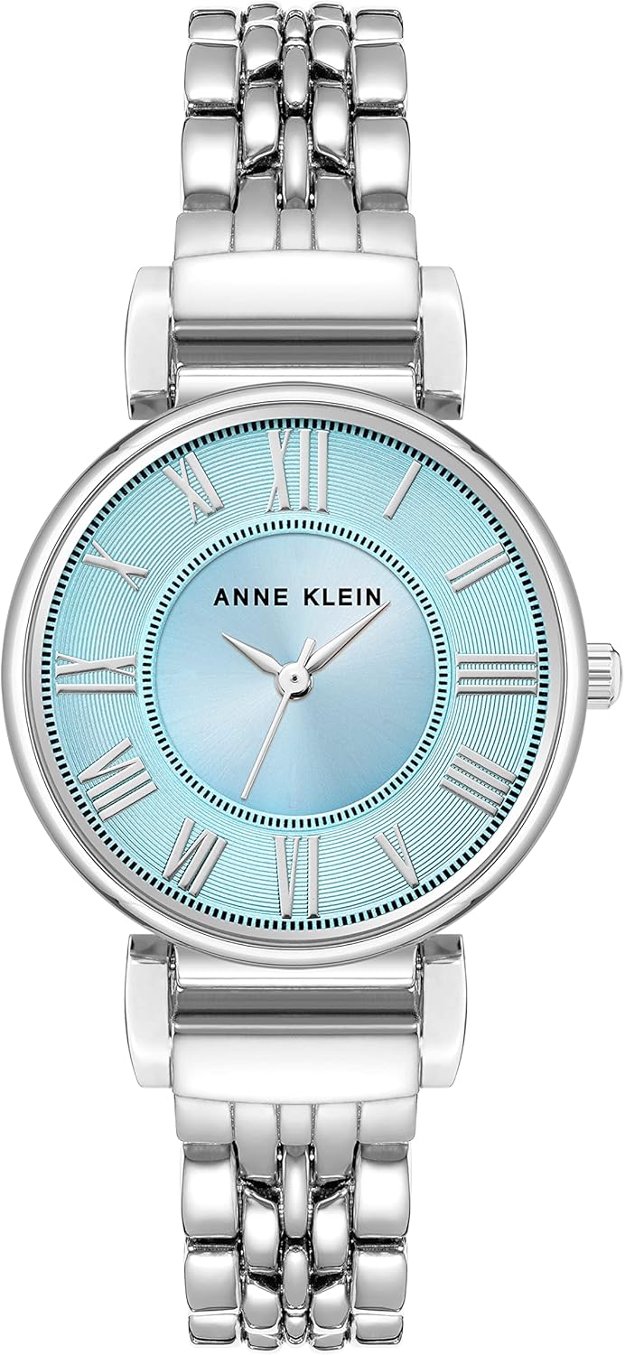 Women's Bracelet Watch - Silver/Light Blue