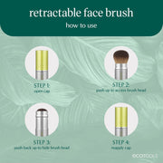 ET Retractable Face Brush - 1 Travel Kabuki Brush