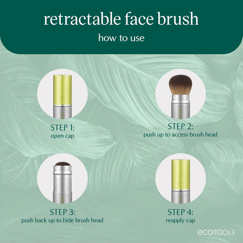 ET Retractable Face Brush - 1 Travel Kabuki Brush