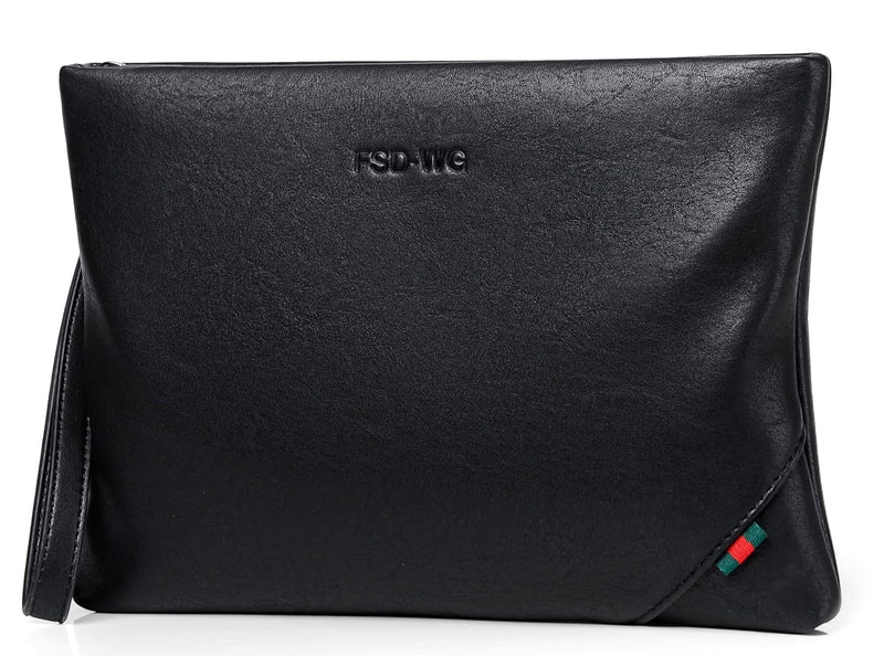 FSD.WG Mens Clutch Bag Man Purse Handbag 12 inches Large Hand Bag Big Clutch Wallet