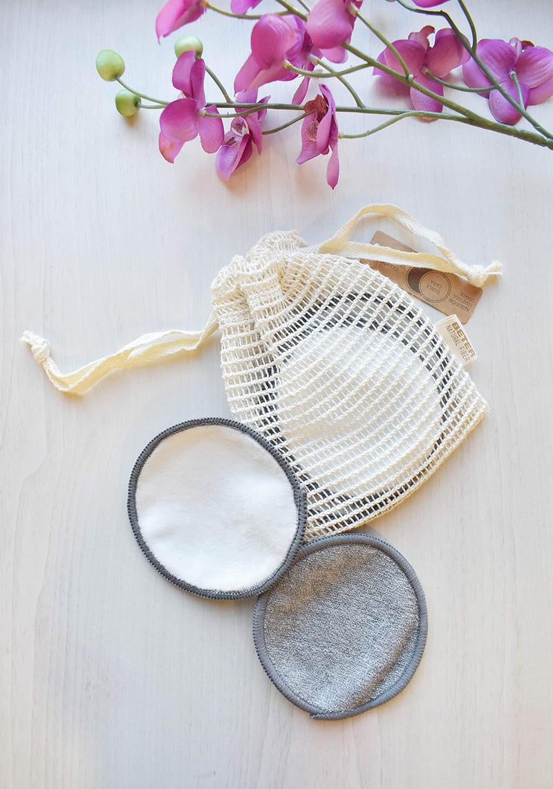 Beter Natural Fiber 6 Reusable Makeup Remover Pads - Sustainable Facial Cleansing