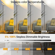 LED Uplighter Floor Lamp 36W, Modern Torchiere Corner Lamp, Standing Lamp with Dimmable Brightness and 4 Colour Temperatures, Remote & Touch Control for Living Room Bedroom Office - 36W Floor Lamp