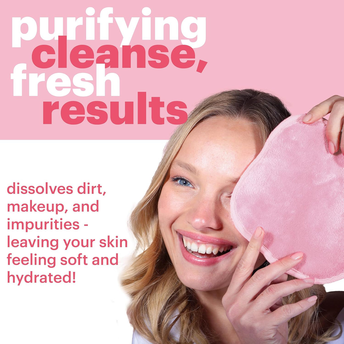 AfterSpa, Magic Make Up Remover Reusable Cloth - Mini, Pink, 1 Cloth – image 5