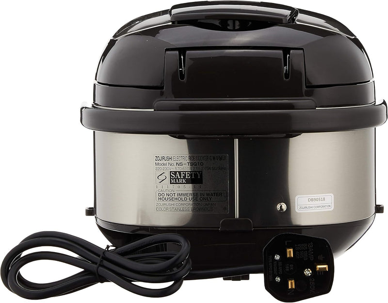 ZOJIRUSHI Electronic Micom Rice Cooker & Warmer NS-TSQ10 Stainless Steel Brown