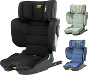 Jovikids Rober i-Size Booster Seat with ISOFIX, Suitable for Kids 100-150cm 3Y-12Y, Adjustbale Height and Width, Cabin Size Portable Toddler Car Seat for Travel, Compact & Folding, ECE R129, Black - Black