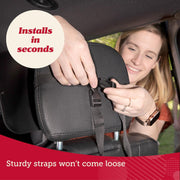 Lusso Gear Baby Mirror for Car Largest and Most Stable Backseat Mirror of Infant in Rear Facing Car Seat - Safe, Secure and Shatterproof, Black, BBM-Black, 11.5 Inch (Pack of 1)
