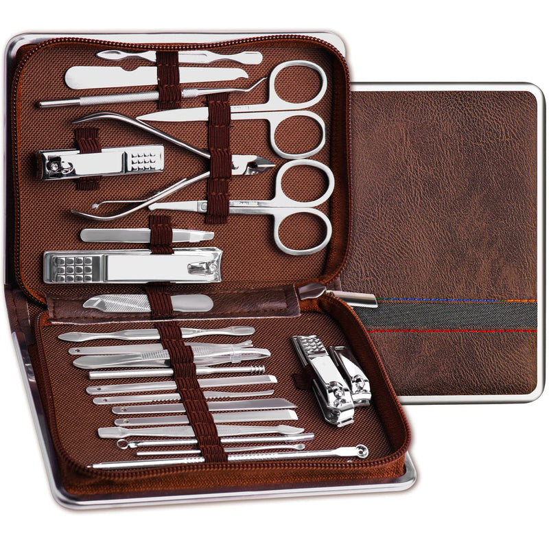UMEINAC TECH Manicure Set 26 in 1 Pedicure Kit Professional Manicure Kit Nail Clippers Set Stainless Steel Pedicure Set Nail Manicure Kit for Men Women