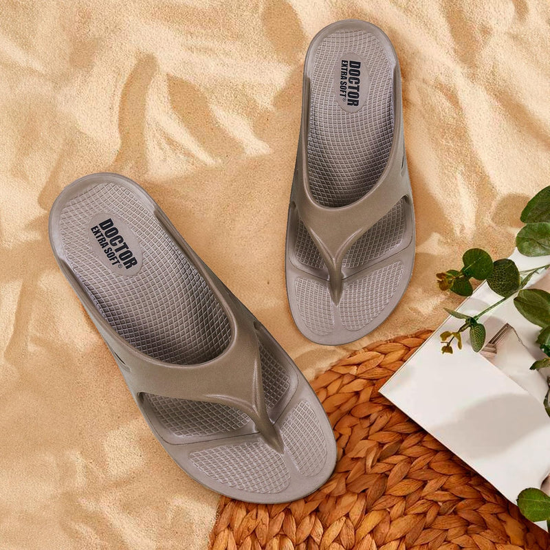 DOCTOR EXTRA SOFT Women's Classic Ultra Soft Flip Flops/Slippers with Cushion FootBed for Adult | Comfortable & Light Weight| Stylish & Anti-Skid| Waterproof & Everyday Slip-on for Ladies/Girls D-510