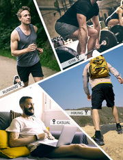 Men's Athletic Gym Shorts with Zipper Pockets 5.5" Elastic Waist Casual Cotton Sweat Short Pants for Pajama Jogger Sport