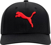 Men's Stretch Fit Cap - Black/Big Red