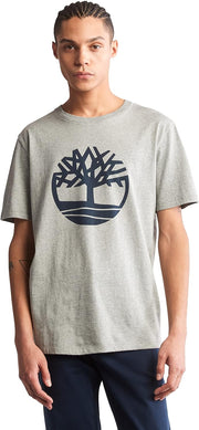 Mens TFO SS Tree Logo Non-Ringer Tee SHIRT - Medium Grey Heather