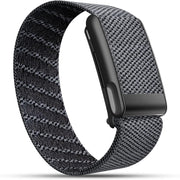 Dado Ultra-soft Nylon Sport Band Compatible with WHOOP 5.0, One, Peak, and Life Breathable, Durable & Secure Fit Strap NOT for Gen 4 - Grey/Black Connector Life/MG