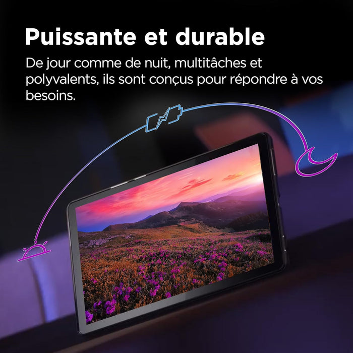 Lenovo Tab M9-9'' HD Touch Tablet (MediaTek Helio G80, 8Cores, 4GB RAM, 64GB eMMC, Android 12, WiFi+Bluetooth) Transparent Case - Grey