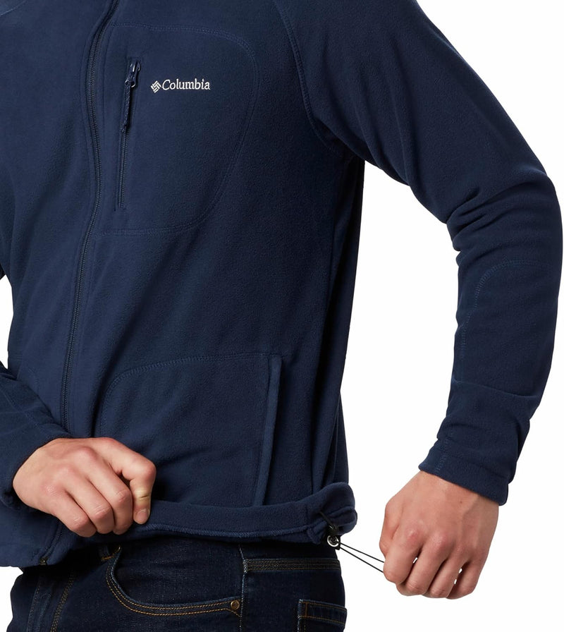 Columbia Men's Full Zip Fleece Jacket, Fast Trek Light, Carnelian Red, XXL