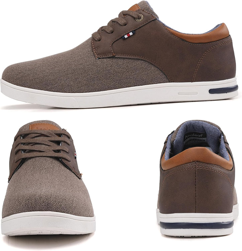 ANALEAF Mens Casual Shoes Fashion Sneakers Dress Oxfords Comfortable Shoes