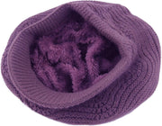 Muryobao Women's Winter Warm Slouchy Cable Knit Beanie Skull Hat with Visor