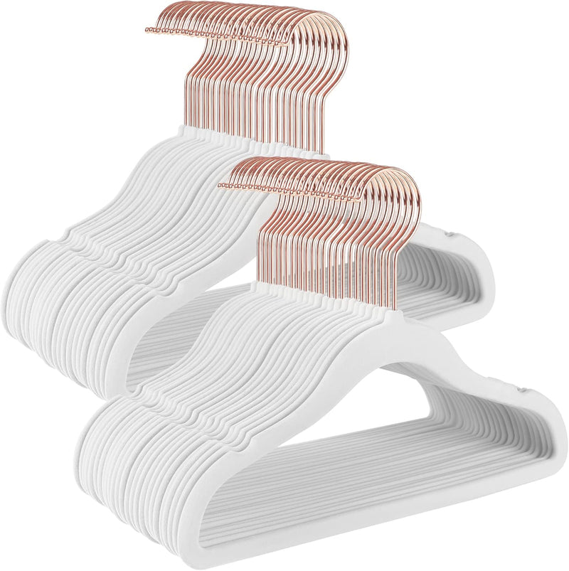 SONGMICS Baby Kids Clothes Hangers Pack of 50, White UCRF027W01