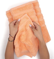 American Soft Linen GMSD 6-Piece 100% Turkish Genuine Cotton Premium & Luxury Towel Set for Bathroom & Kitchen, 2 Bath Towels, 2 Hand Towels & 2 Washcloths [Worth $72.95] - Rockridge Grey