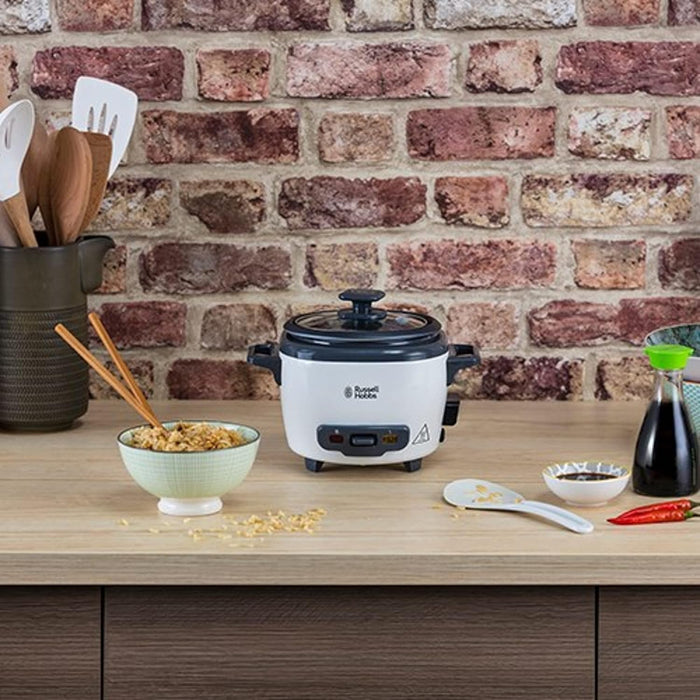 Russell Hobbs 27020-56 0.4 Liter Mini Rice Cooker, Keep Warm, Removable Non-Stick Bowl, White