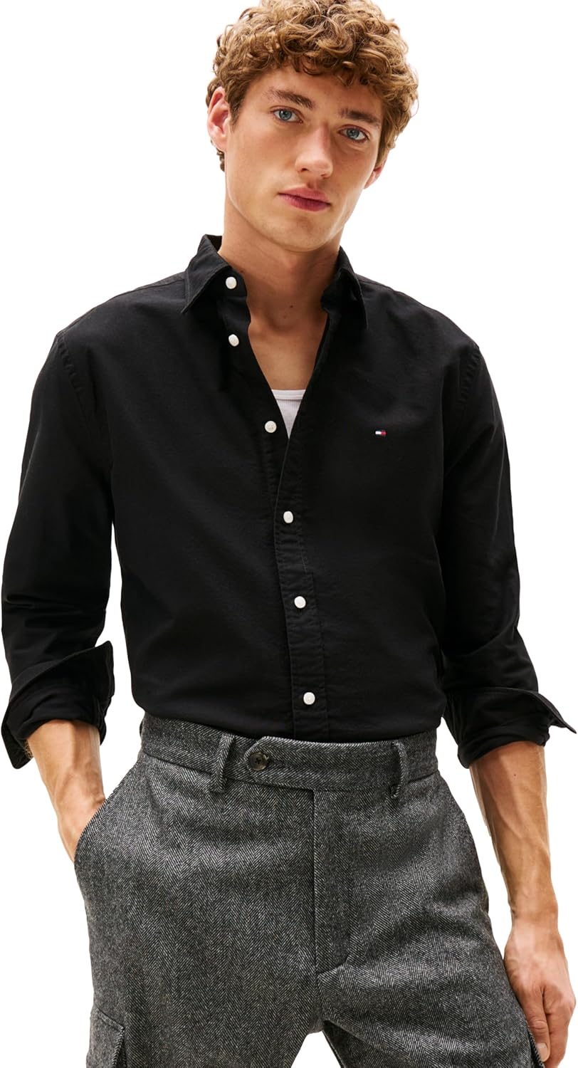 Mens Long Sleeve Oxford Shirts in Regular Fit, Men's Button Down Shirts, Also Available in Big and Tall – image 1
